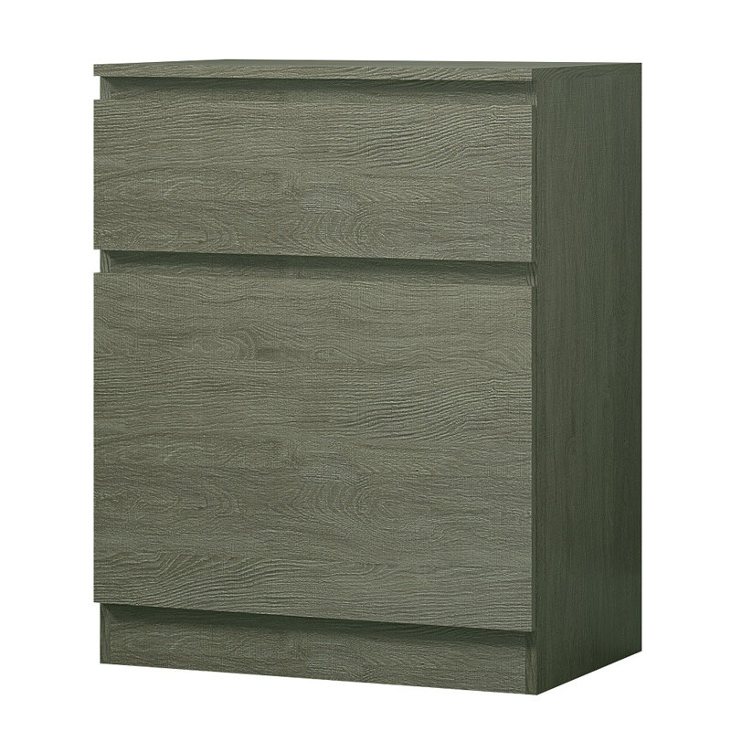 Tassone Compact Modern Sideboard Multi-Storage Unit, Rustic Oak