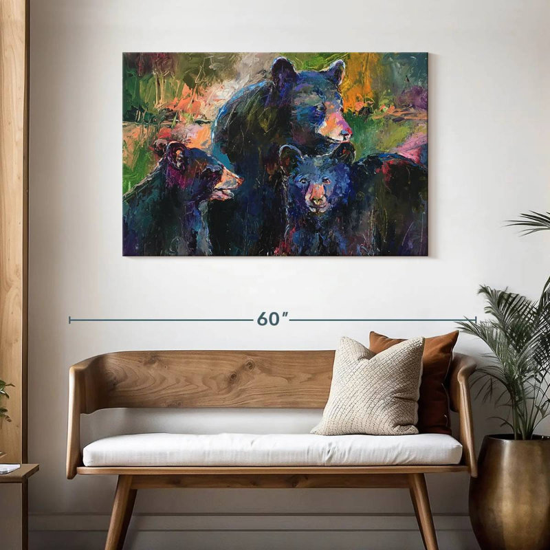 Brampt A Bear Family, 30" H x 45" W