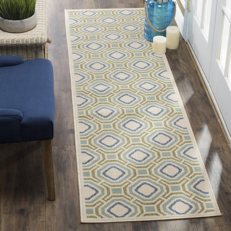 Liutulf Performance Geometric Indoor/Outdoor Area Rug, Runner 2'3" x 8'