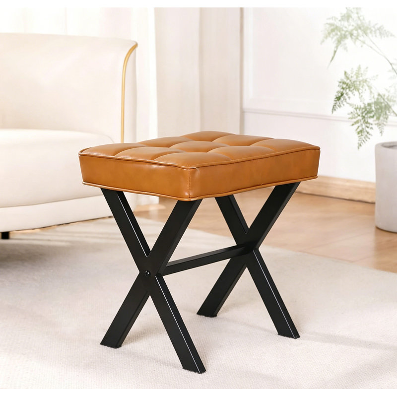 Petit tabouret de coiffeuse, Brun whisky