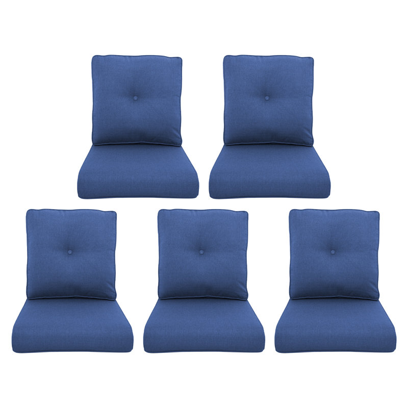 Carolina 24" X 22" Outdoor Furniture Replacement Cushions, 5, Navy Blue
