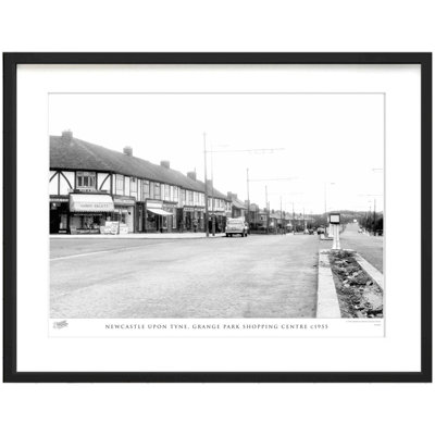 Newcastle upon Tyne, Grange Park Shopping Centre C1955 1 Piece Single Picture Frame Wall Art