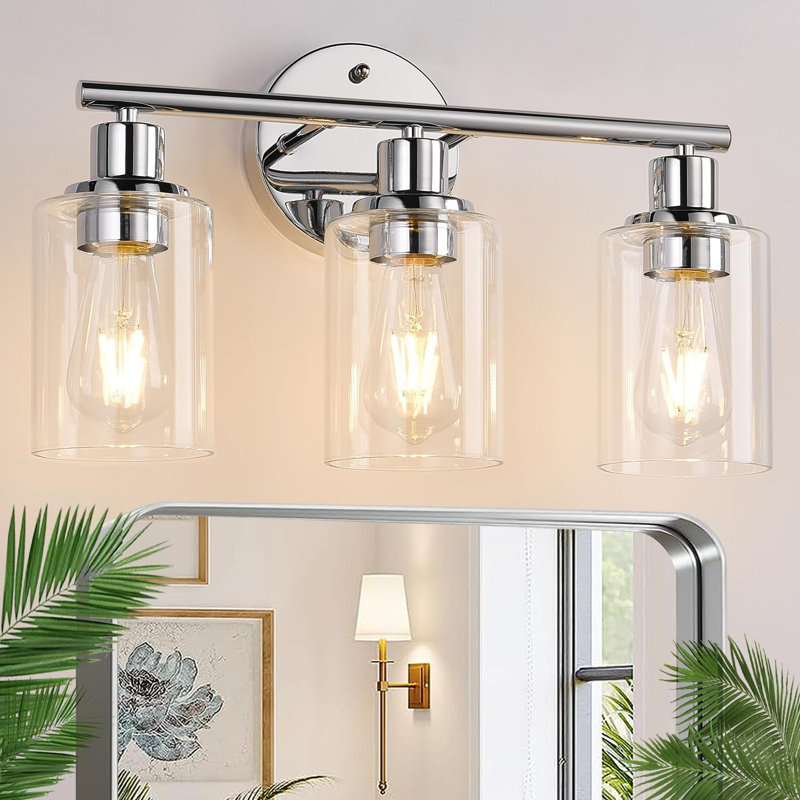 Lanctot 3 - Light LED Vanity Light, Chrome