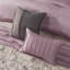 Ensemble d'édredon brodé 7 pièces mauve