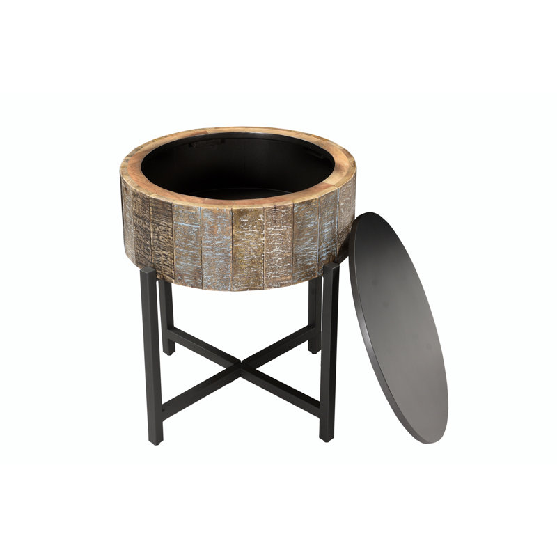 Table de bout en bois massif Talique, H 24 po x L 20 po x l 20 po