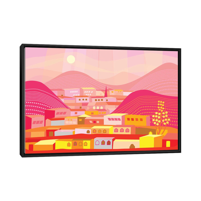 « cananea », reproduction sur toile, H 18 po x l 26 po x P 1,5 po, Toile encadrée noire, Pas de tapis