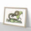 Brown Viper Snake by Mark Catesby - Picture Frame Painting Print-55513145-55513146