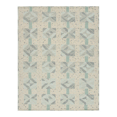 Scandinavian Wool Geometric Area Rug