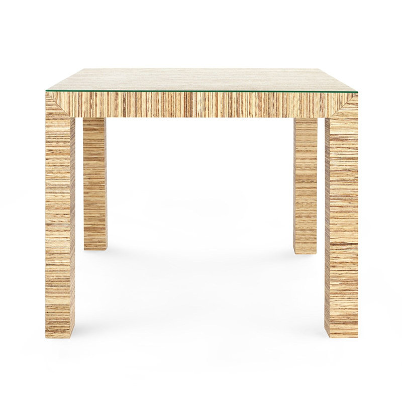 Valentina Square Glass Dining Table