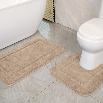 2 Piece set Rectangle Bath Mat