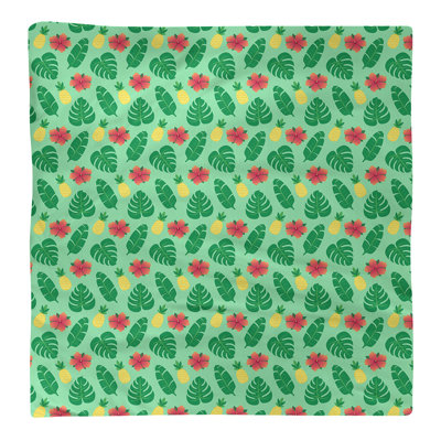 Serviette de coton à motif tropical