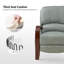 Fauteuil inclinable standard en cuir véritable de 29,92 po Hardge-911161928
