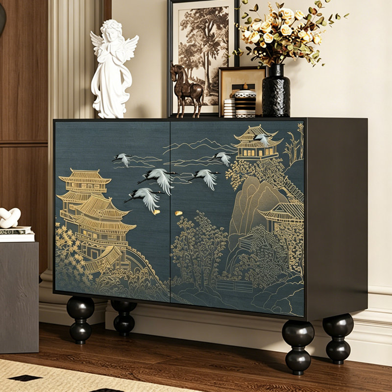 Chinese Style Solid Wood Storage Cabinet
