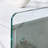 Transparent tempered glass Bedside table with drawers