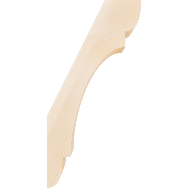 Attelle de genou olympique, Sapin de Douglas, H 24 po x l 3,5 po x P 12 po, Attelle lisse