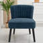 Chaise rembourrée Shellback Boucle - Élégante chaise d'appoint avec pieds en bois massif-501775727