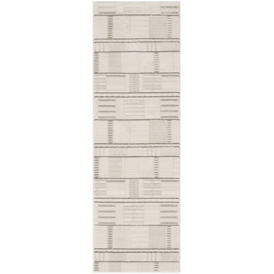 Ebern Designs Faunsdale Ivory Grey Modern Indoor Rug