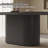 86.61" Modern Oval Black Dining Table Set with 8 Chairs for Kitchen, Bar, Living Room-415237160-420354125-420354122