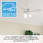 Ventilateur de plafond standard à 5 pales 44 po avec chaînette et ensemble d'éclairage DEL Swanson ENERGY STAR® 44 po-95544735-95544736