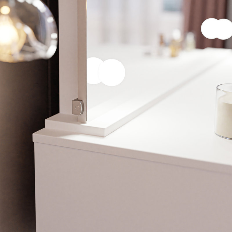 Dressing Table, White Gloss