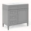 Meuble-lavabo simple 36 po avec plateau en résine Punkaj-55764382