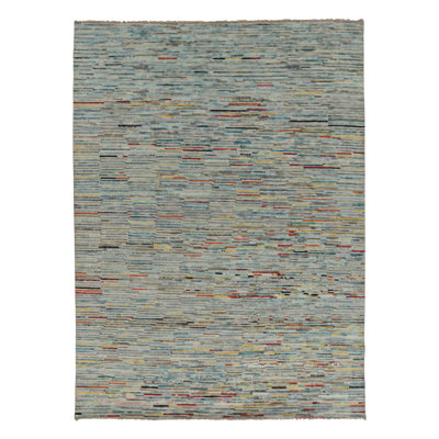 Modern One-of-a-Kind 8'0X10'5 Hand Knotted Area Rug
