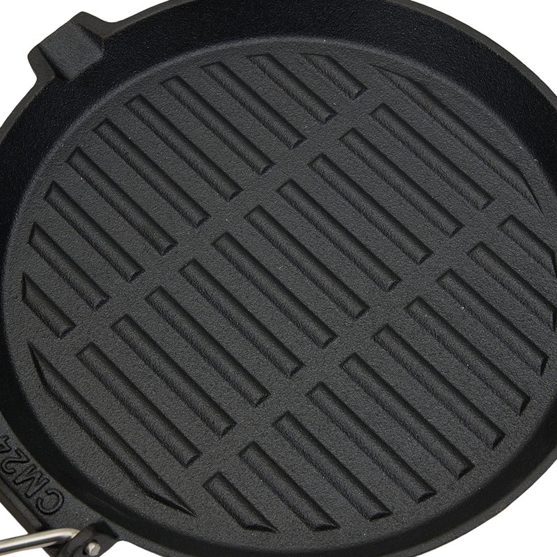 23.5cm Cast Iron Grill & Griddle Pan
