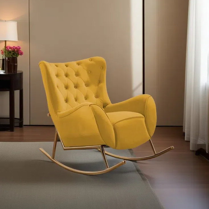 Chaise berçante élégante pour la maison, Gingembre