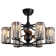 26.8'' 6 - Light Dimmable Crystal Ceiling Fan With Light Kit & Remote Control