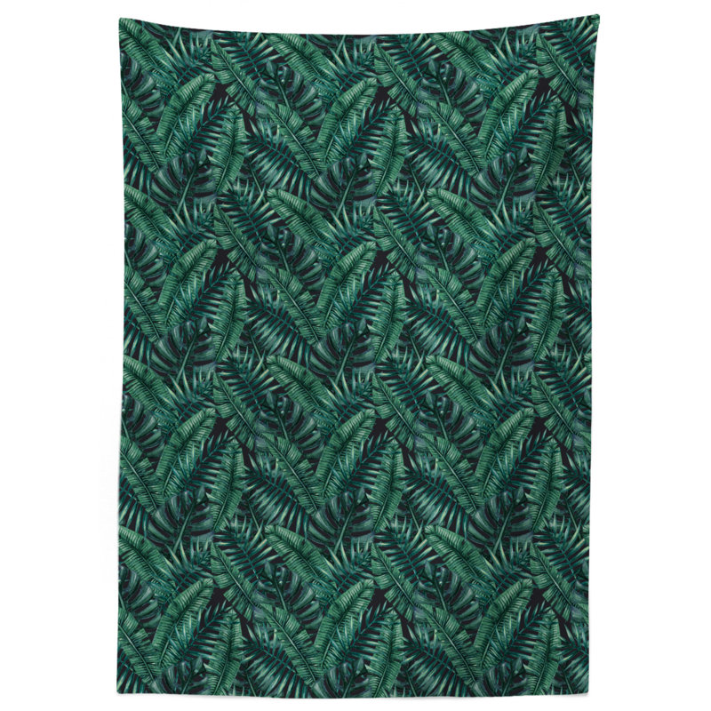 Palm Leaf Tablecloth, 70" L x 52" W