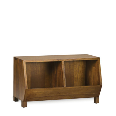 Matsuda 45cm H x 90cm W Solid Wood Cube Bookcase