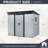 8x6 Metal Outdoor Storage Shed With Window And Transparent Plate White