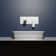 WS Bath Collections Mood 16.9'' Glossy White Ceramic Rectangular Bathroom Sink