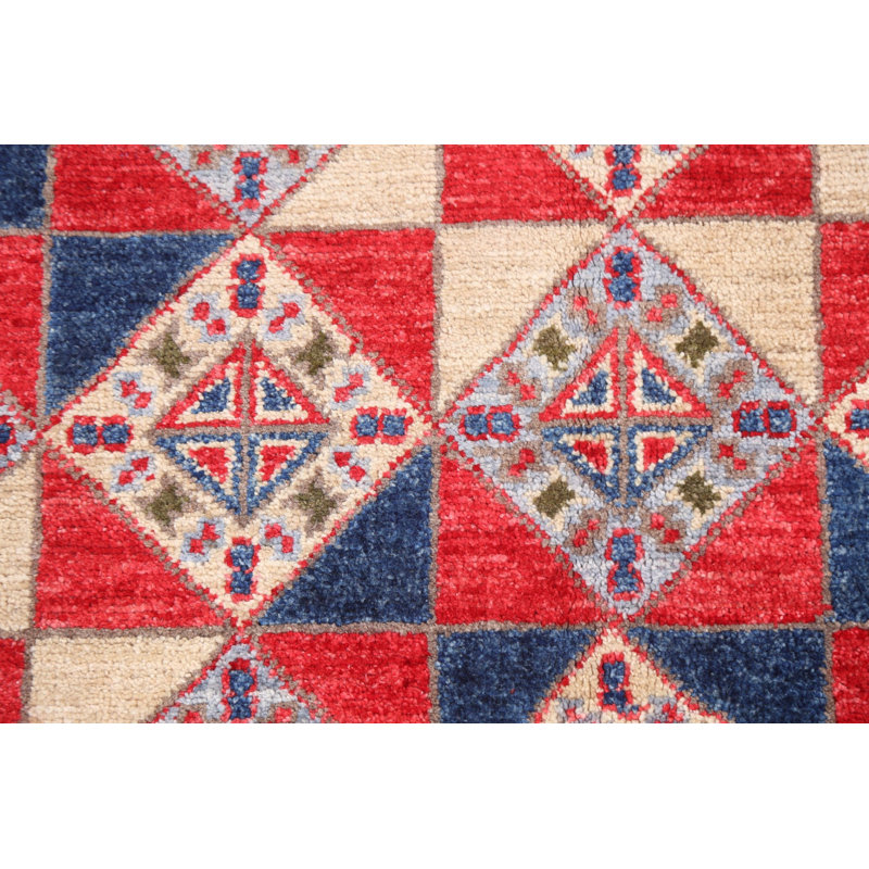 Tapis oriental à teinture végétale Kazak