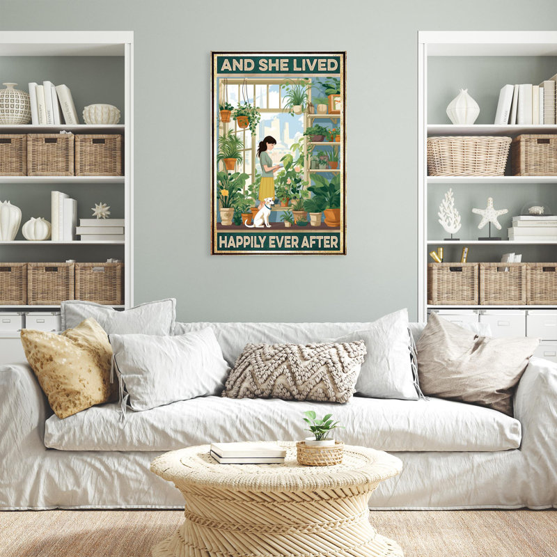 «Latia Plants And She Lived Happily Ever After», impression sur toile, H 20 po x l 16 po x P 1,25 po
