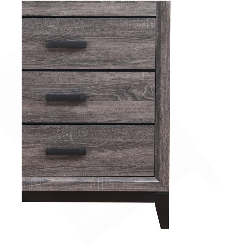 Commode gris MIRAGE, Noir + gris