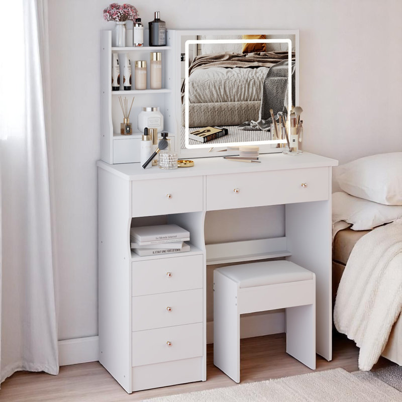 Makeup Vanity, White
