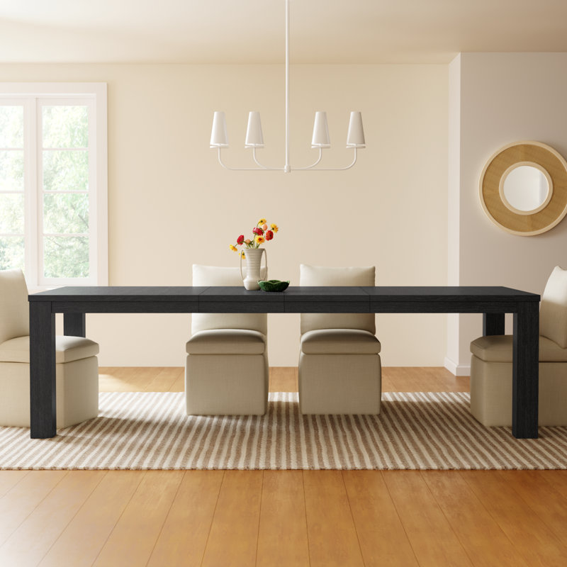 Appleton Dining Table, Charred Oak
