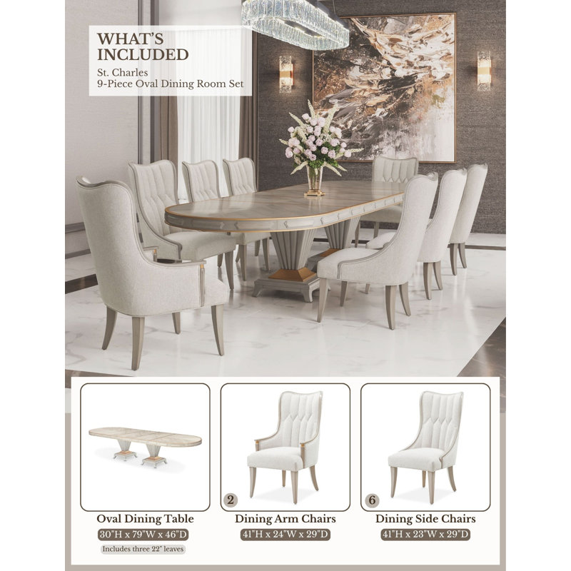 St. Charles 8-Person Dining Room Set