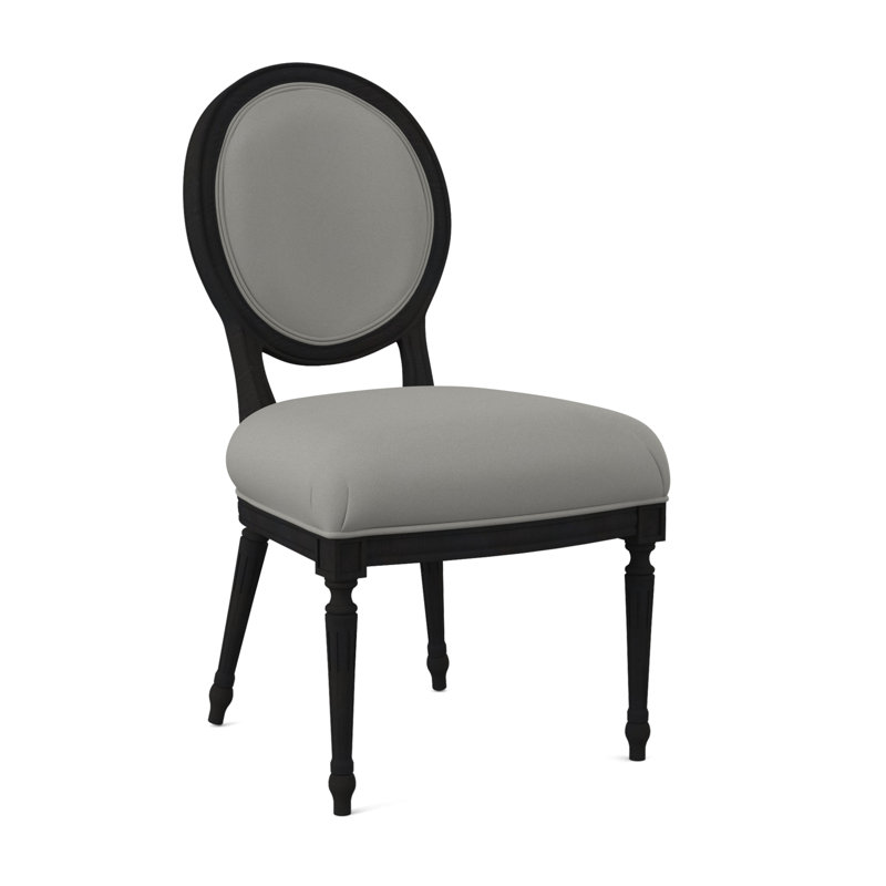 Chaise d'appoint Dauphin, Espresso, Ivoire pétillant