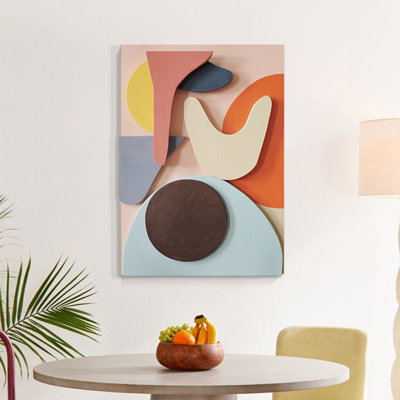 Art mural moderne en bois manufacturé moderne en grès pour le salon, la chambre à coucher, la cuisine et la salle à manger
