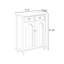 Banc de rangement blanc pour chaussures en bois massif