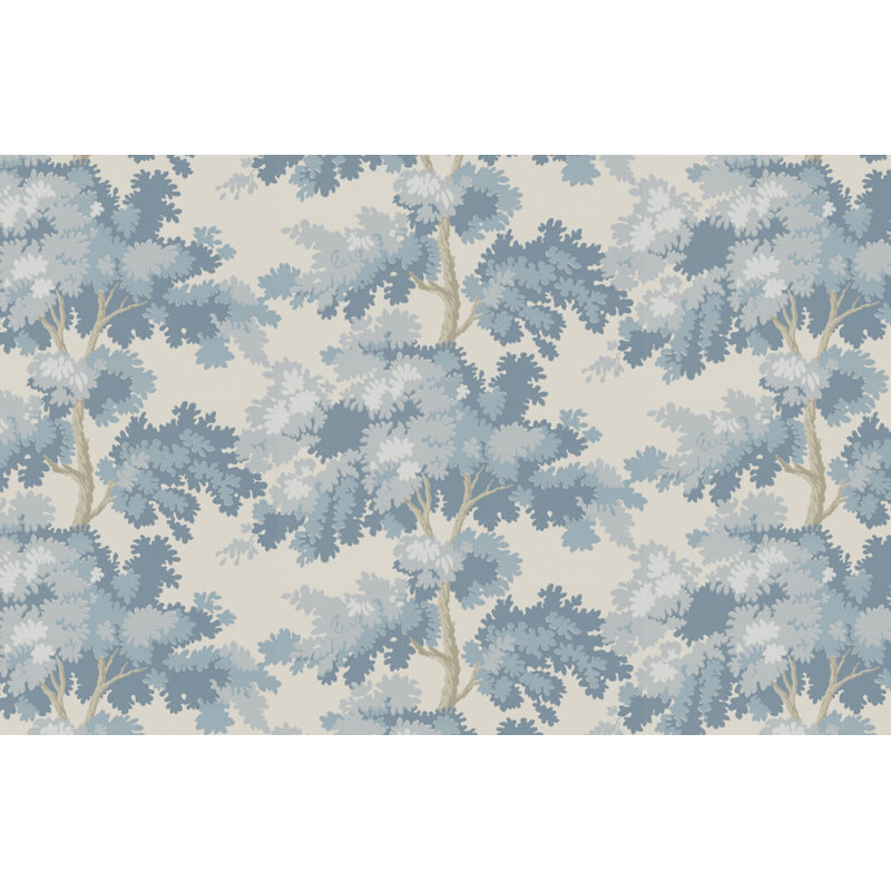 Raphael Floral Wallpaper Roll by Sandberg, Light Blue