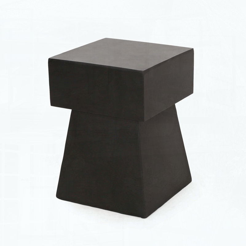 Lightweight Concrete Pedestal Side Table