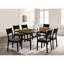 Lot de 2 chaises de salle à manger de style moderne du milieu du siècle, noires et grises, en bois massif, avec dossier incliné. Ces chaises élégantes, au design bicolore noir et gris, s'intègrent parfaitement à tous les intérieurs.