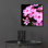 «Pink Flowers 1» par Photoinc Studio, art mural en verre acrylique