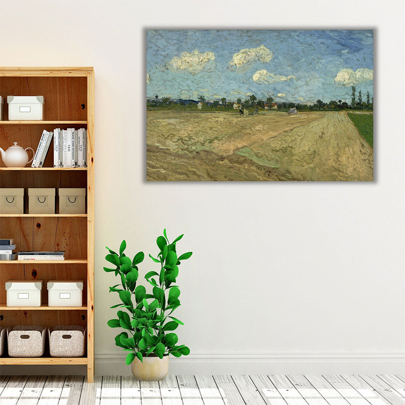 Geploegde Akkers, 1888 - Canvas Print Wall Art, 20" H x 30" W