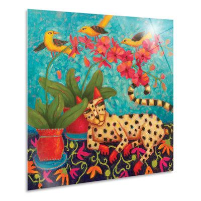 Frida AMA Diego by Cindy Revell - Square Print on Canvas