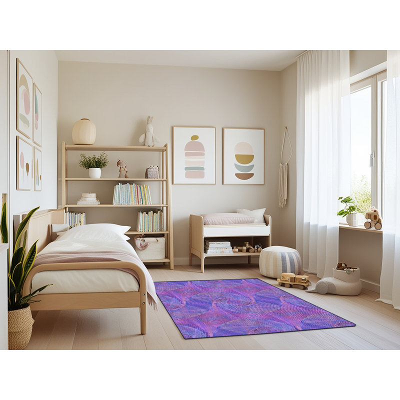 Tapis mauve abstrait, Rectangle 4 pi x 6 pi