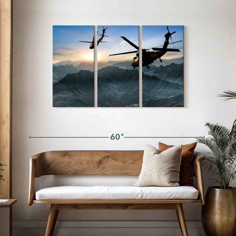Mait volant des hélicoptères militaires, H 28 po x l 45 po
